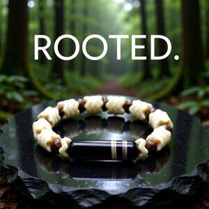 Brown Agate + Jasper & Natural Howlite! Soft Bangle - Stretch Bracelet 6.5-7"